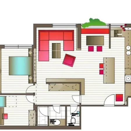 2 Bedroom Penthouse In Center, Free Parking *