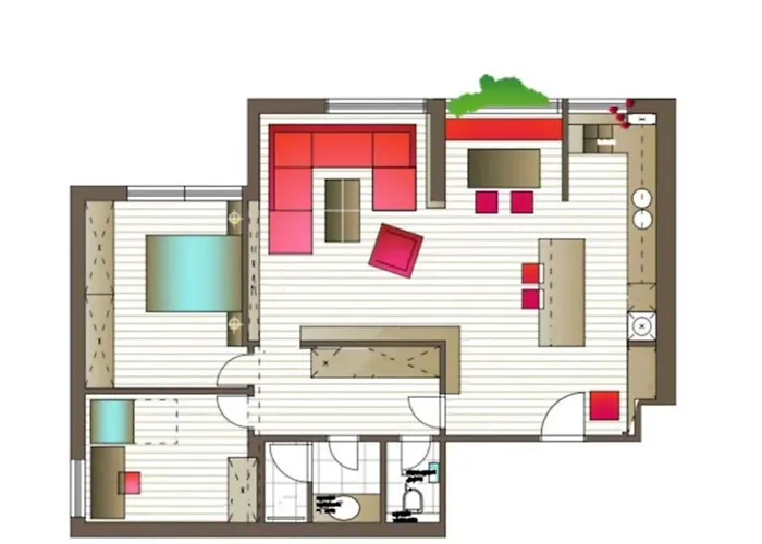 2 Bedroom Penthouse In Center, Free Parking *